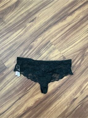 Victoria's Secret Black Lace Bikini Brief